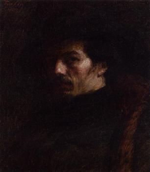 亨利 方丹 拉圖爾 Portrait of Alphonse Legros 亨利 方丹 拉圖爾 Portrait of Alphonse Legros